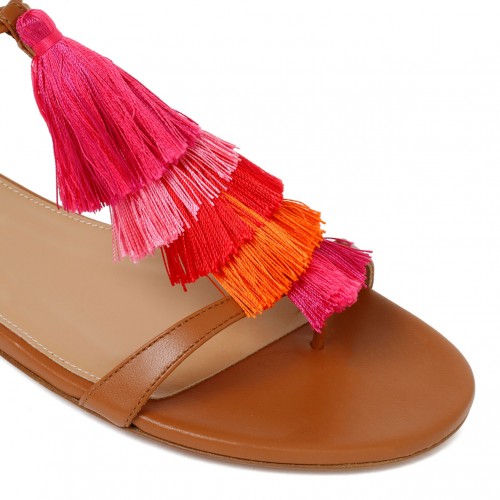 Capri Tassel Sandal Flat