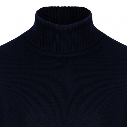 Dark Blue Knitwear Sweater