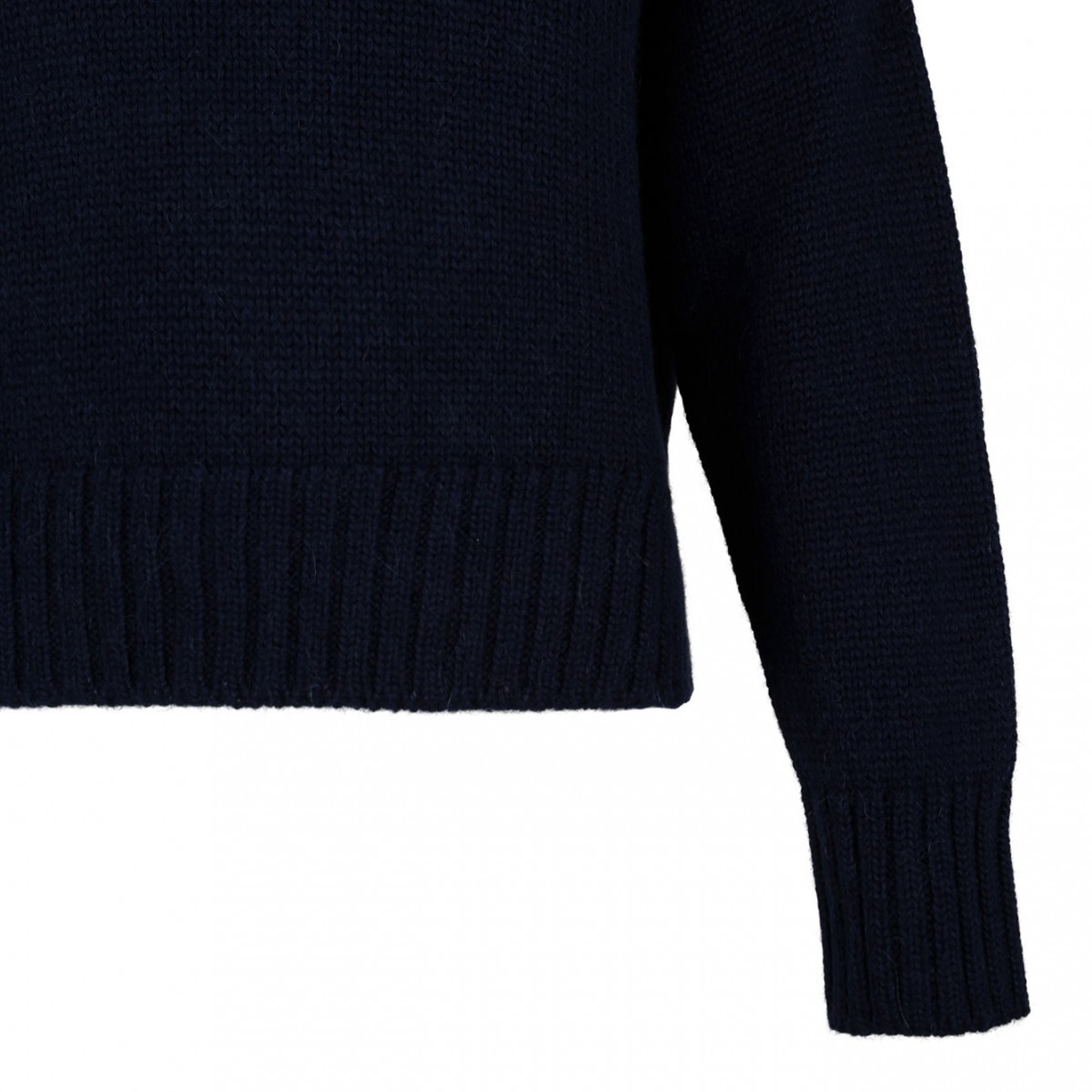 Black Wool Blend Sweater