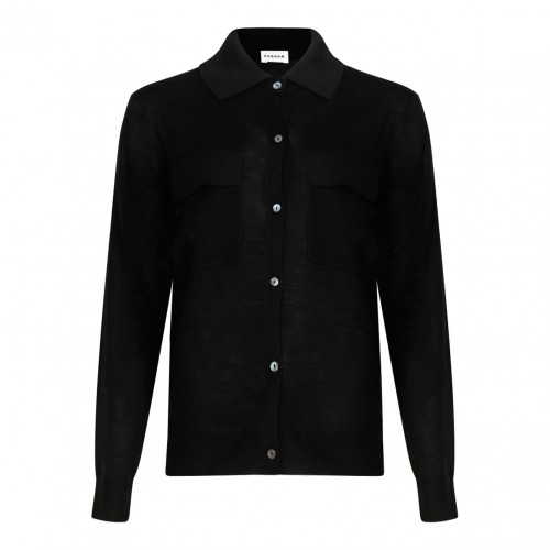 Black Knitwear Cardigan