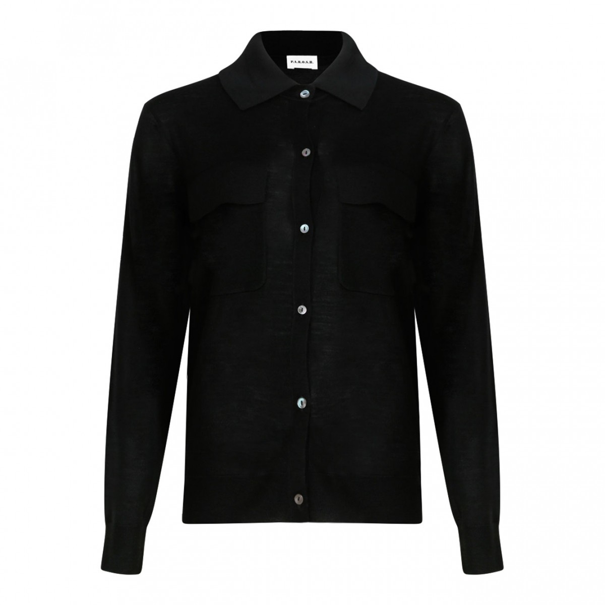 Black Knitwear Cardigan