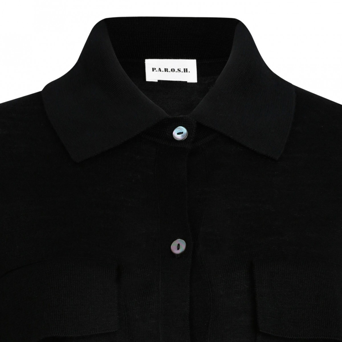 Black Knitwear Cardigan