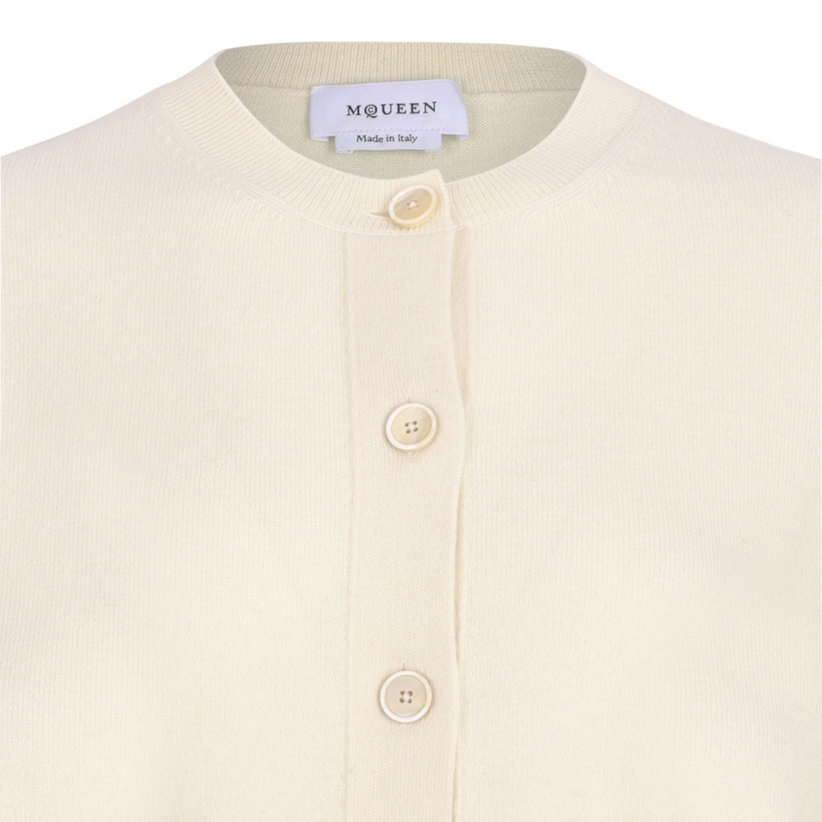 Ivory Cobweb Lace Shrunken Cardigan