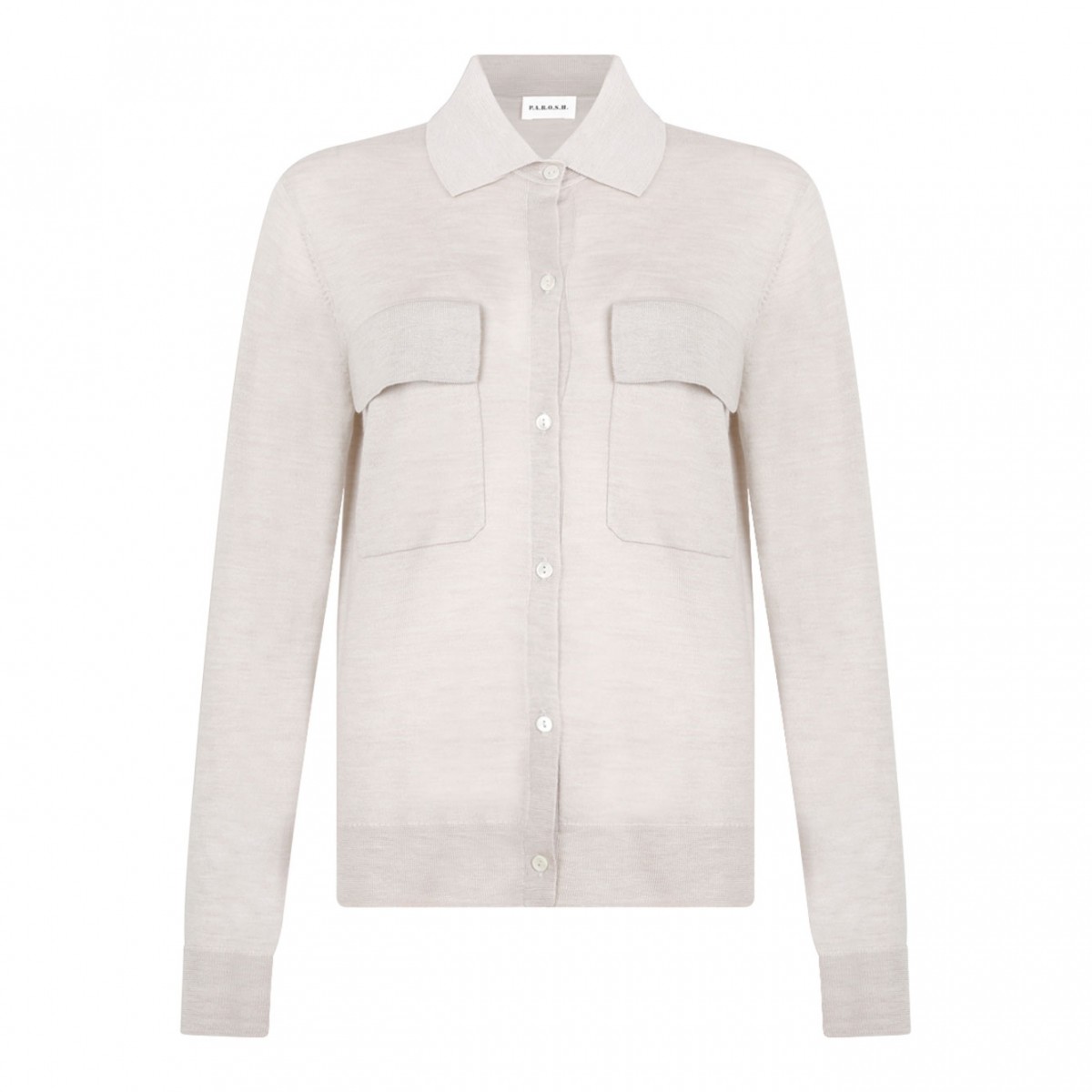 Ivory White Knitwear Shirt