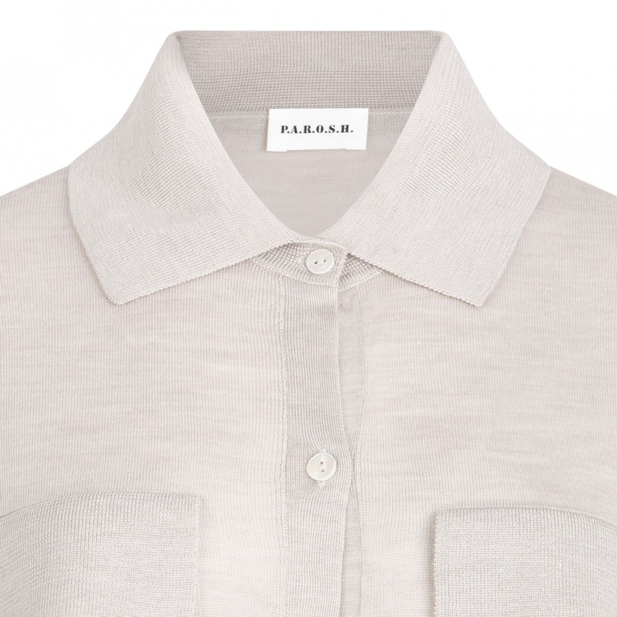 Ivory White Knitwear Shirt