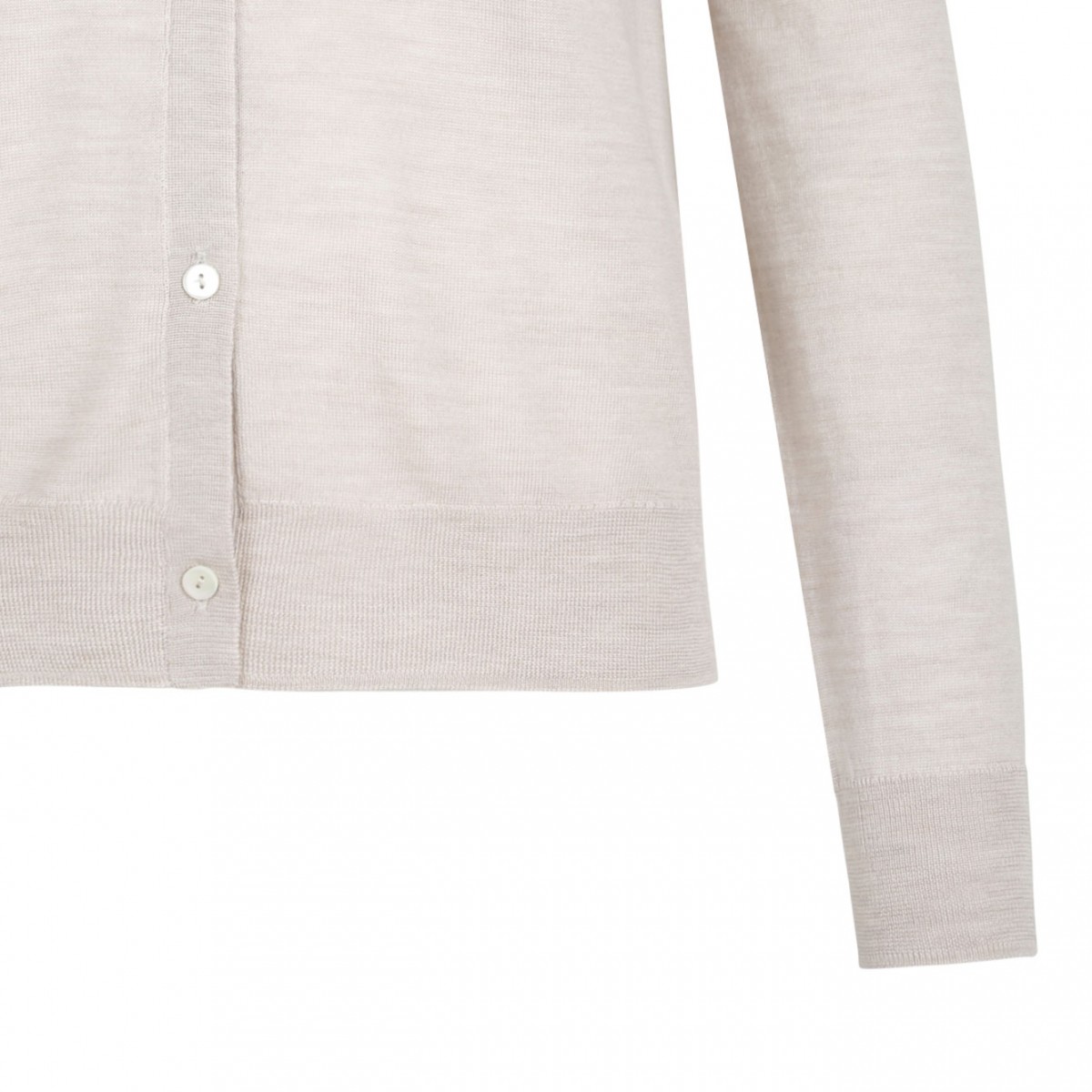 Ivory White Knitwear Shirt