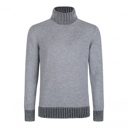 Light Grey High Neck Sweater