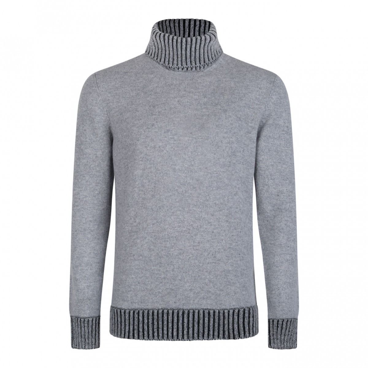 Light Grey High Neck Sweater