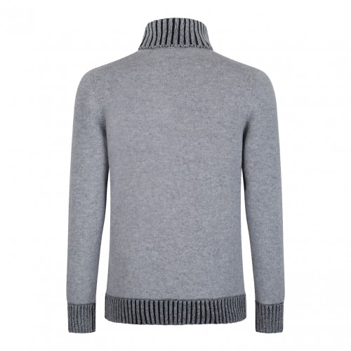 Light Grey High Neck Sweater