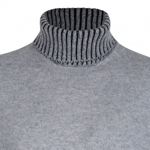Light Grey High Neck Sweater