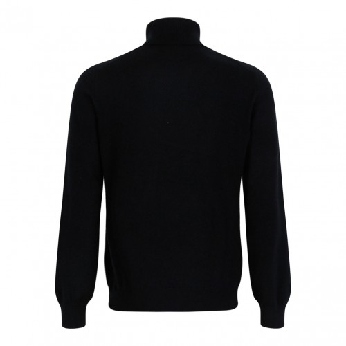 Black Knitwear High Neck Sweater 2