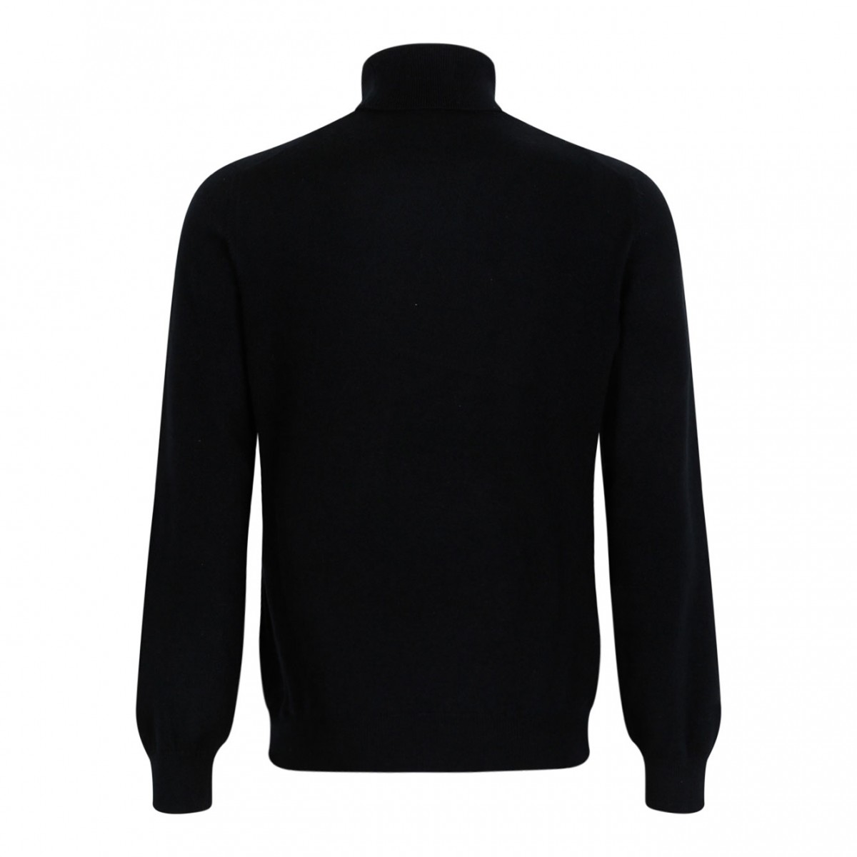 Black Knitwear High Neck Sweater