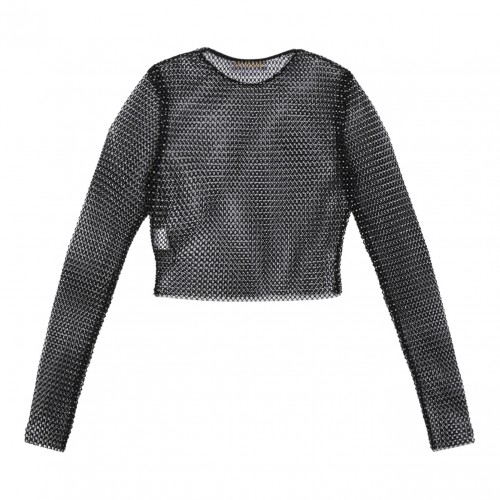 Black Mesh Strass Top 2