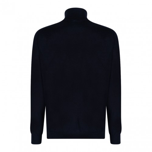 Black High Neck Knitwear Sweater