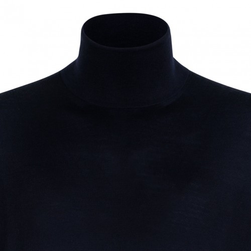 Black High Neck Knitwear Sweater