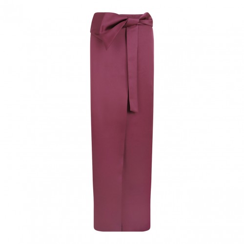 Light Red Long Pencil Skirt