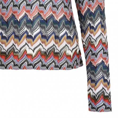 Multicolour Slim Fit High-Neck Sweater