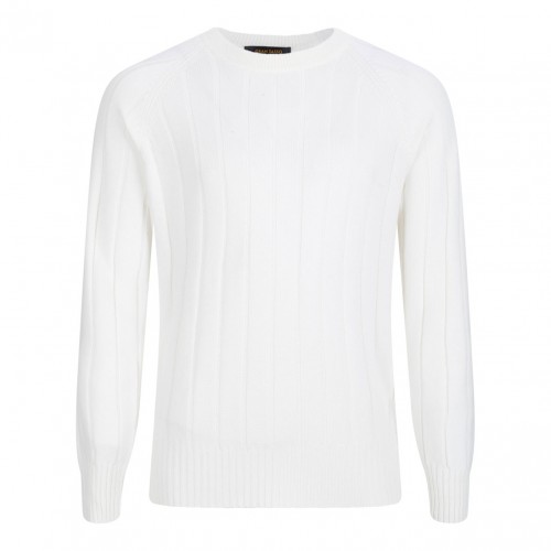 White Knitwear Sweater