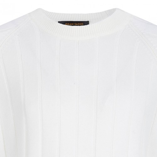 White Knitwear Sweater