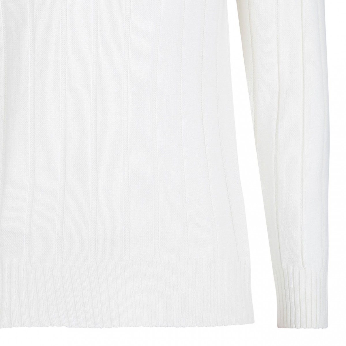 White Knitwear Sweater