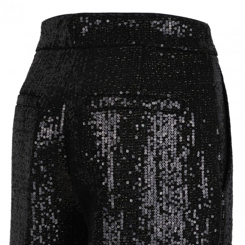 Black Sequinned Trousers