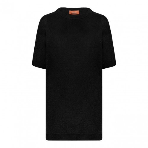 Nude Boxy Crew Neck Sweater In Lame