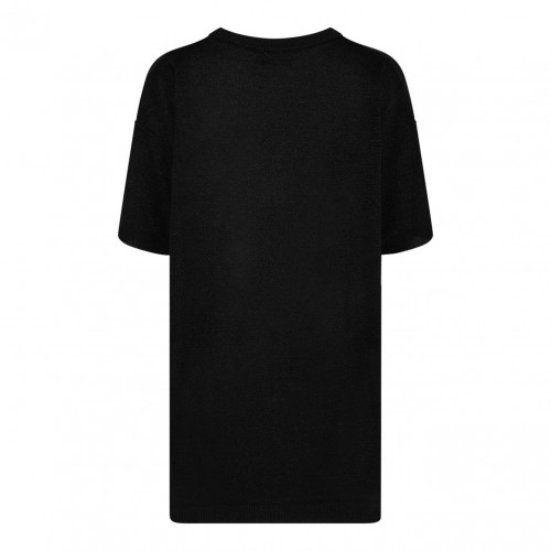 Nude Boxy Crew Neck Sweater In Lame 2