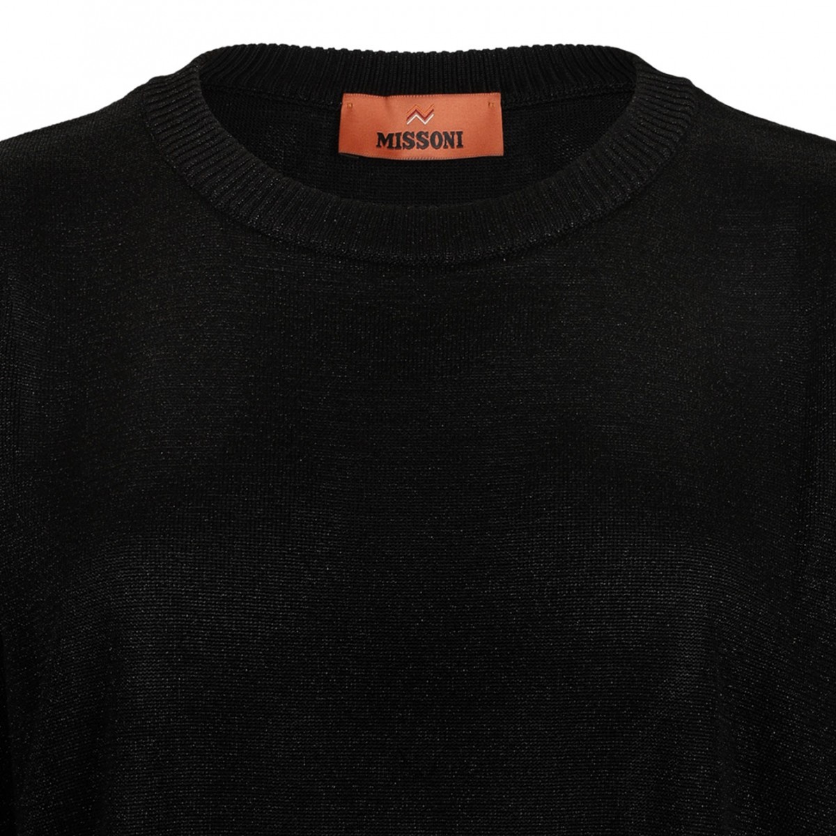 Nude Boxy Crew Neck Sweater In Lame