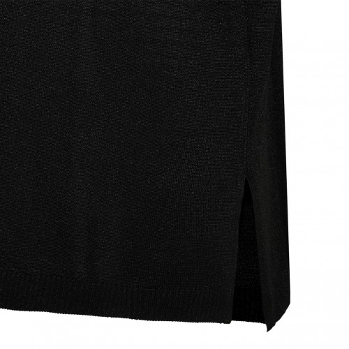 Nude Boxy Crew Neck Sweater In Lame