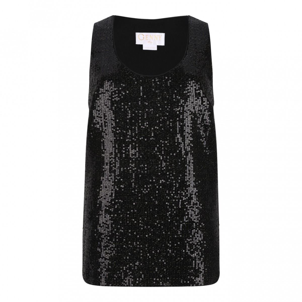 Black Sequin Embellished Top