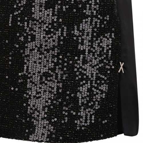 Black Sequin Embellished Top
