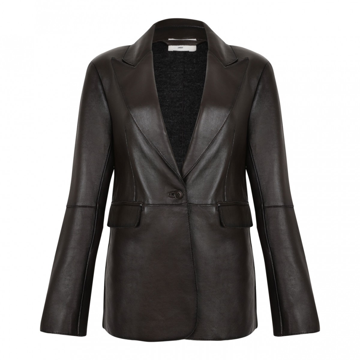 Brown Leather Blazer