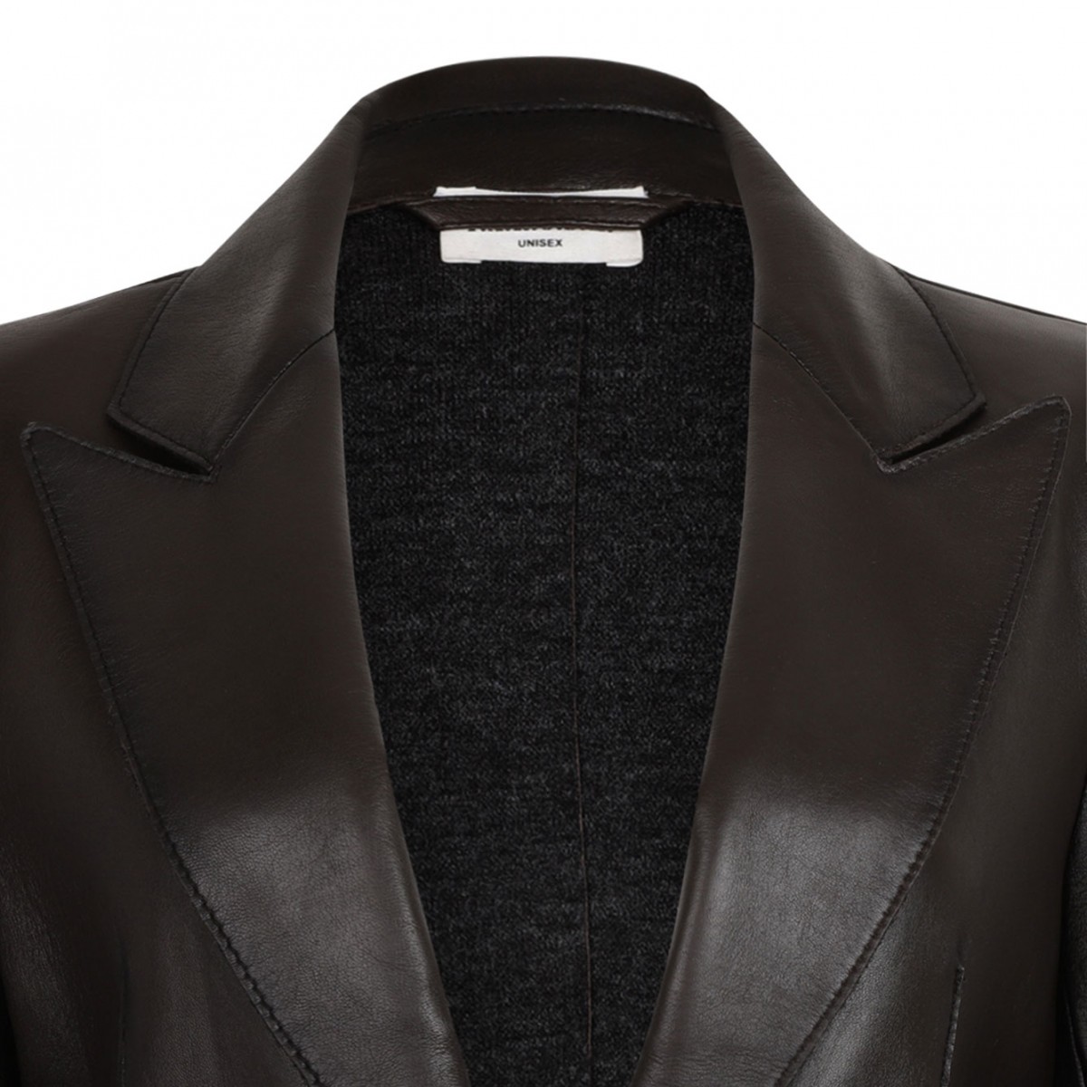 Brown Leather Blazer