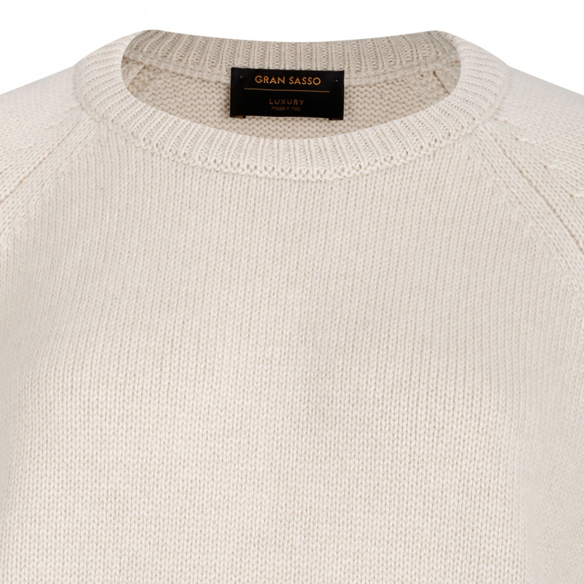 Ivory White Front Pocket Sweater