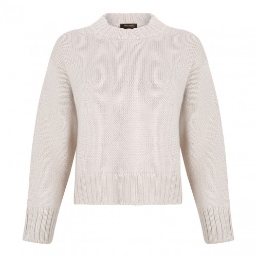 Ivory Wool Blend Sweater