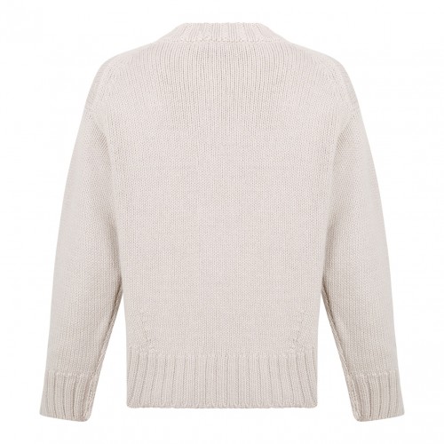 Ivory Wool Blend Sweater 2