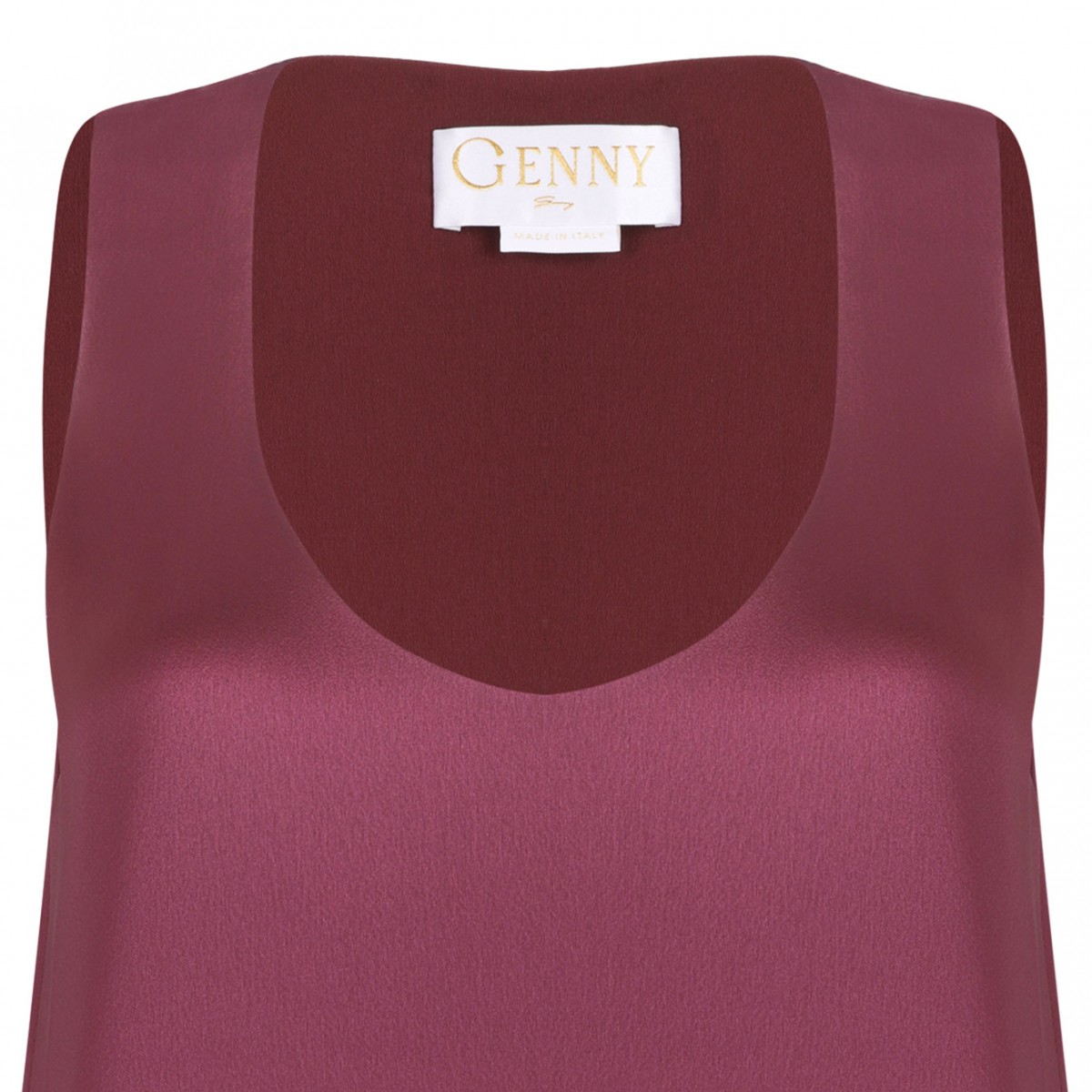 Scoop Neck Side Slit Top