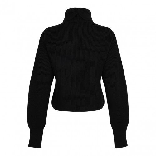 Black High Neck Sweater 2