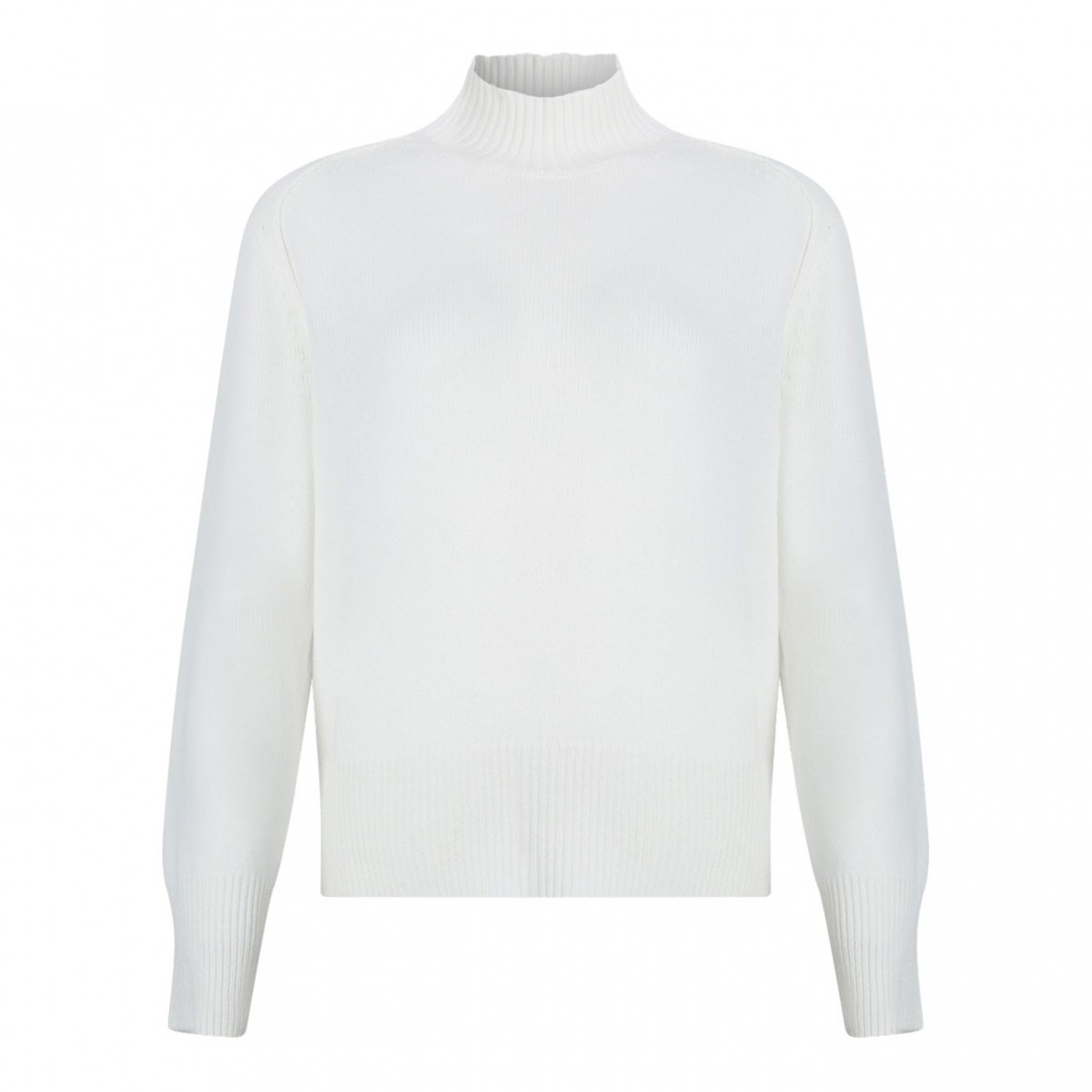 White High Neck Sweater