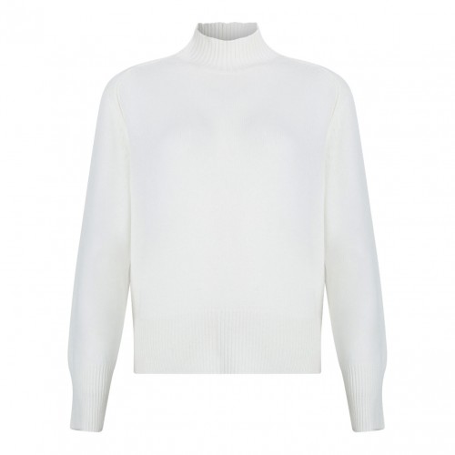 White High Neck Sweater
