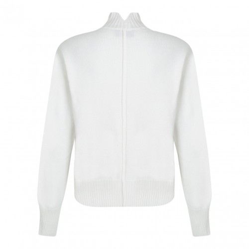 White High Neck Sweater 2