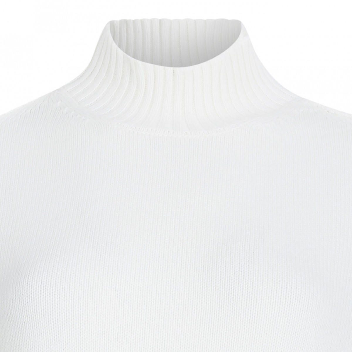 White High Neck Sweater