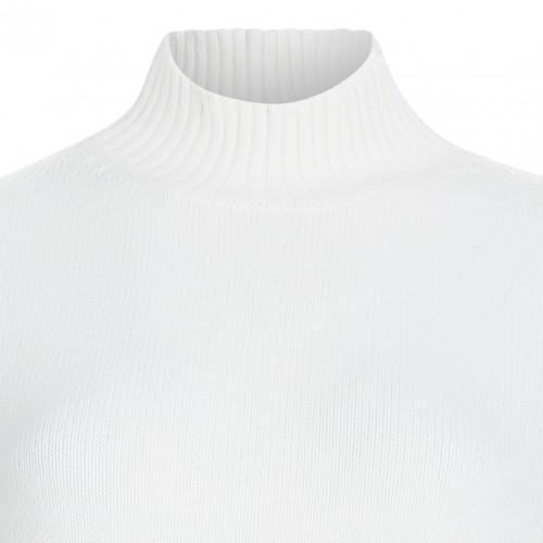 White High Neck Sweater