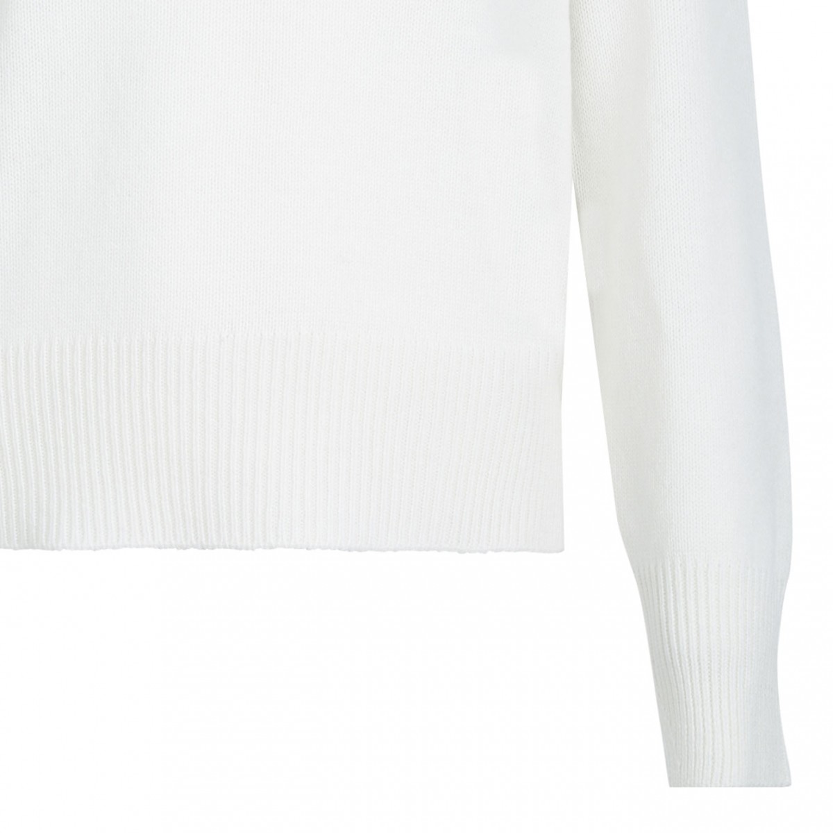 White High Neck Sweater