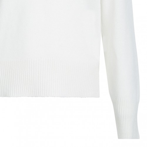 White High Neck Sweater