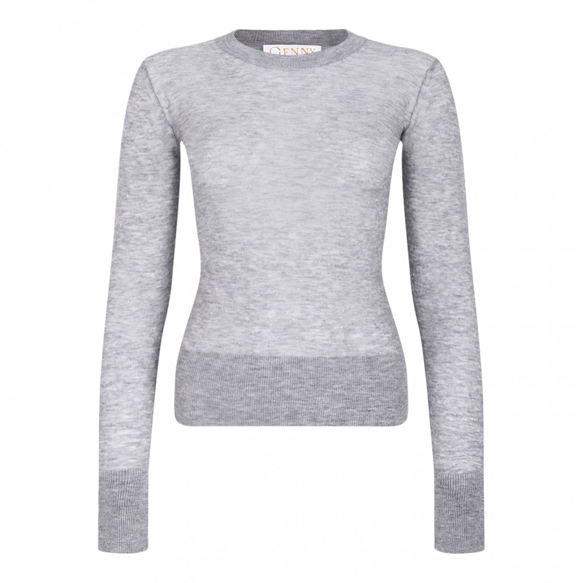 Light Grey Fine Knit Top