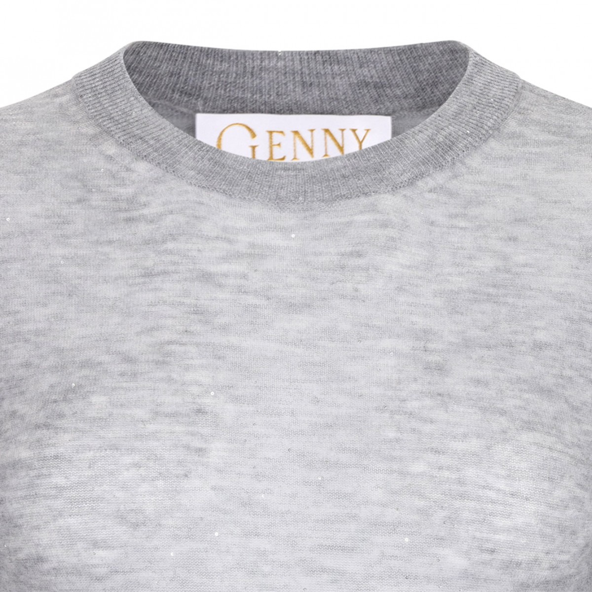 Light Grey Fine Knit Top