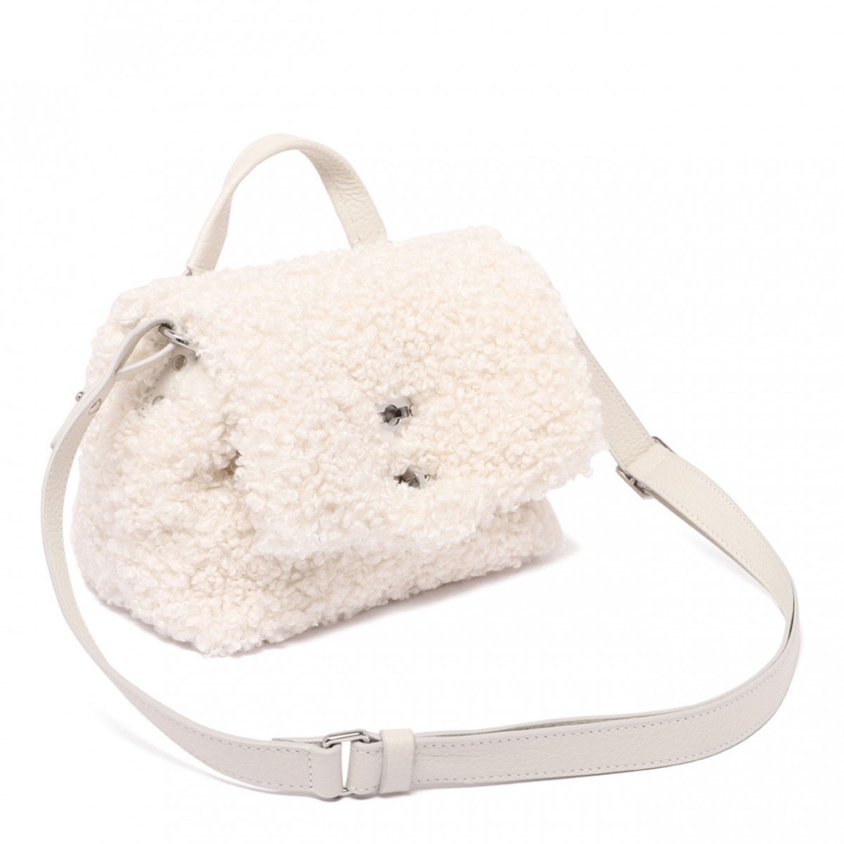 White Merinos Teddy Baby Postina Bag