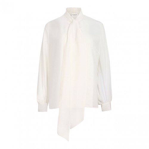 White Silk Blouse