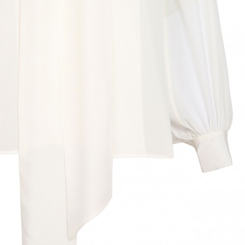 White Silk Blouse